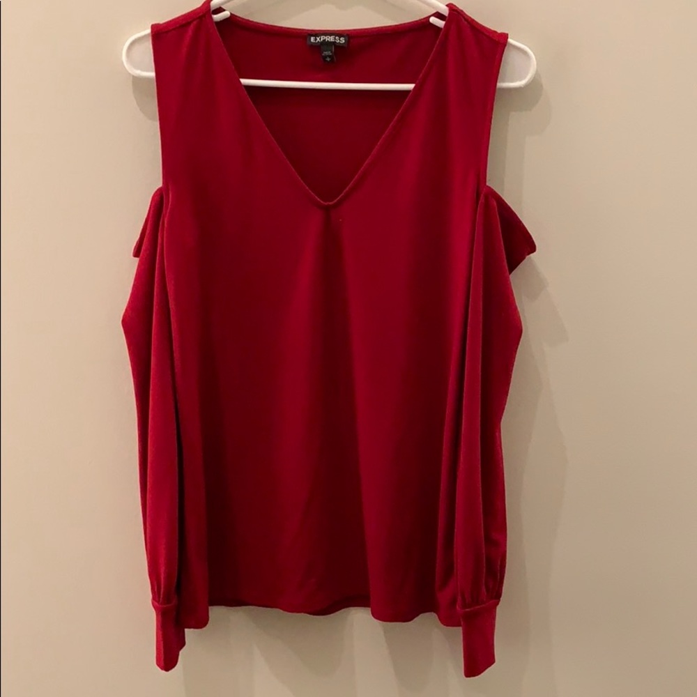 Cold shoulder blouse